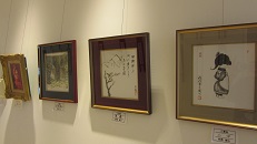 水墨画の展示