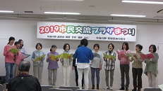 息のあった合唱の披露