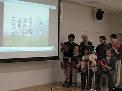 日本の古典文字の朗読発表